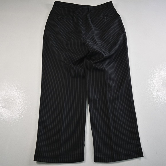 Lineage 42S 33x30 Black Striped Super 140s Mens Jacket‎ Pants Suit - Picture 12 of 12